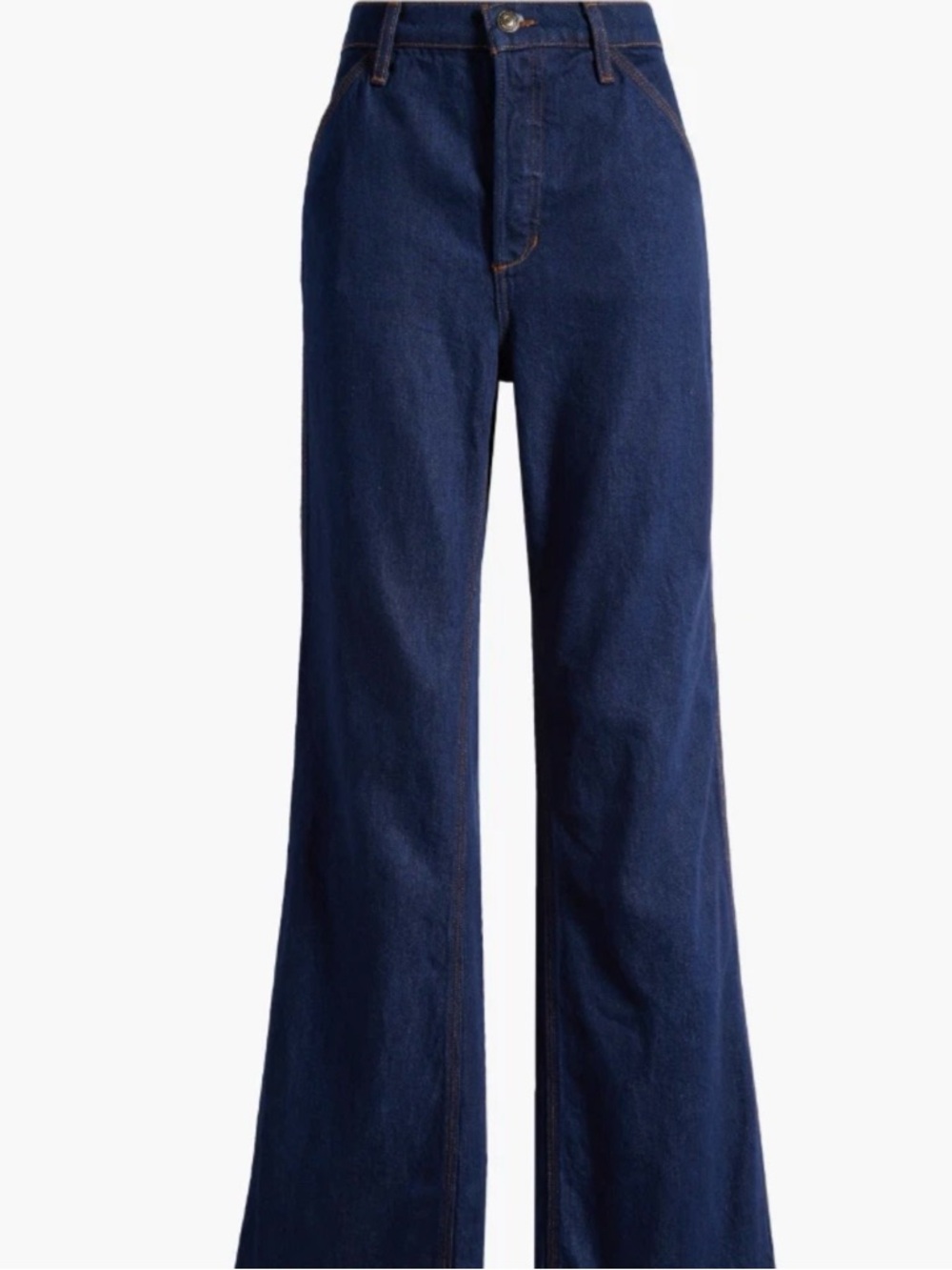 Favorite Daughter Women's Dark Indigo Wide-Leg Jeans